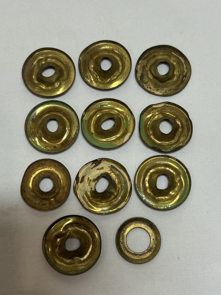 Assorted Antique Brass Drawer Pulls Drop Handles Hardware 10 oz