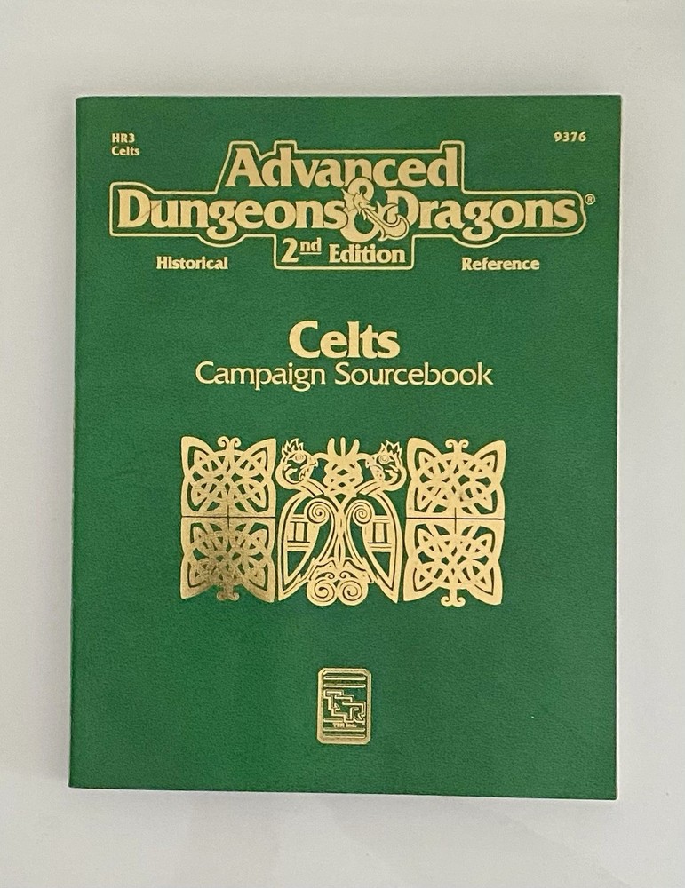 AD&D 2nd Ed Historical Reference: Celts Campaign Sourcebook #9376;  W/ Map