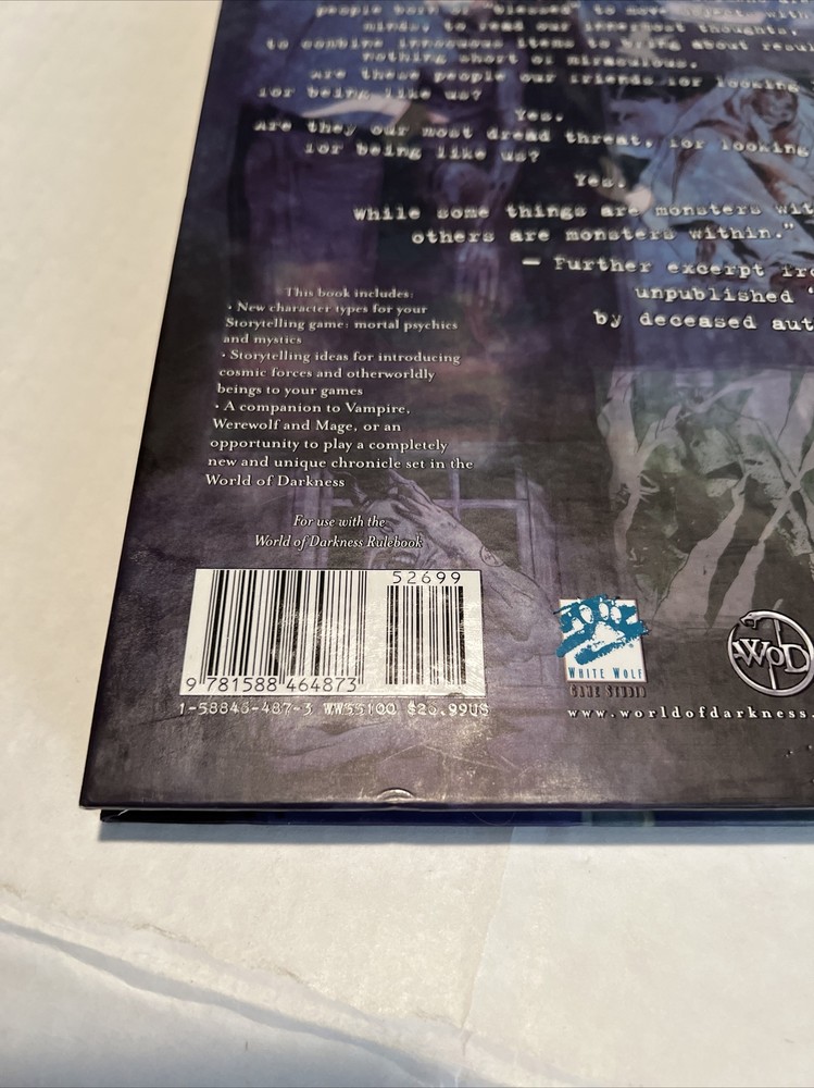 White Wolf World of Darkness Revised Second Sight VG
