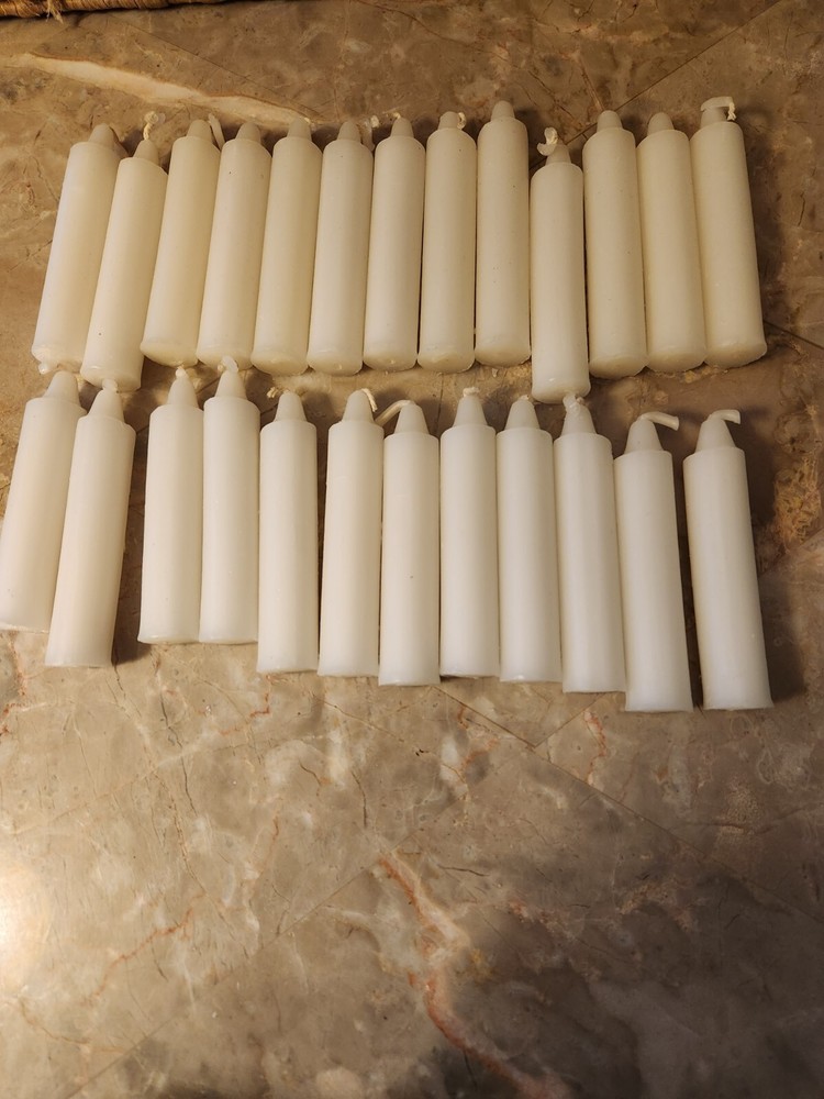 White Chime Spell Candles Set of 25