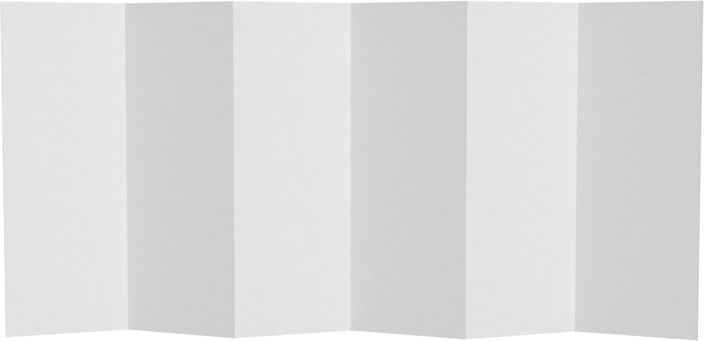 6 ft. Tall White Temporary Cardboard Folding Screen 4 Panel