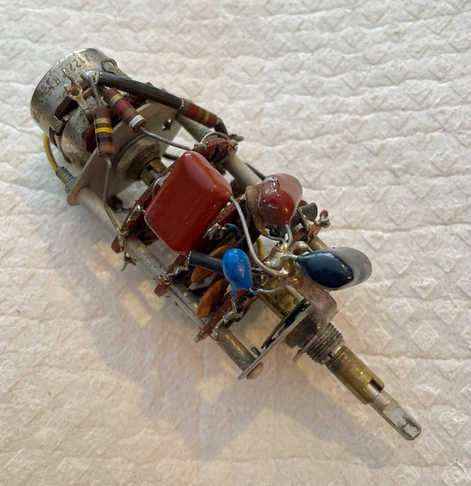 Vintage Multi-Wafer Rotary Switch Stepped Resistor Network Selector Assembly