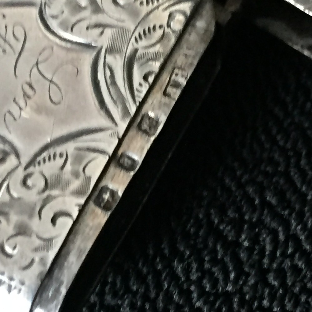 Antique Silver Vesta Case by Henry Pope Birmingham 1898.