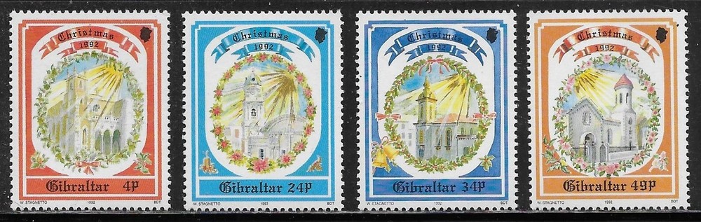 Gibraltar Scott #'s 622 - 625 MNH