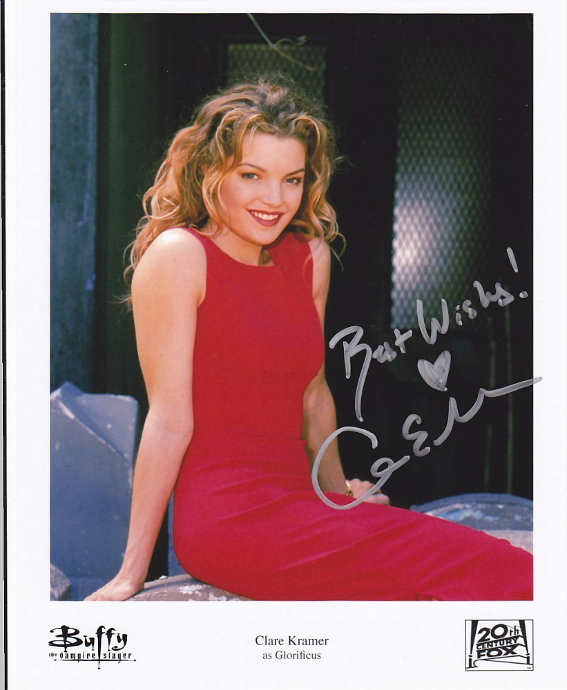 Clare Kramer - Buffy signed photo