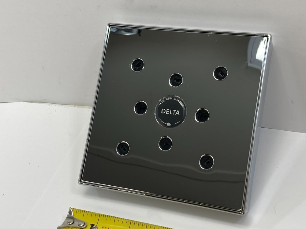 Mirror Finish Shower Head Delta ~ New, 5.5" Wide