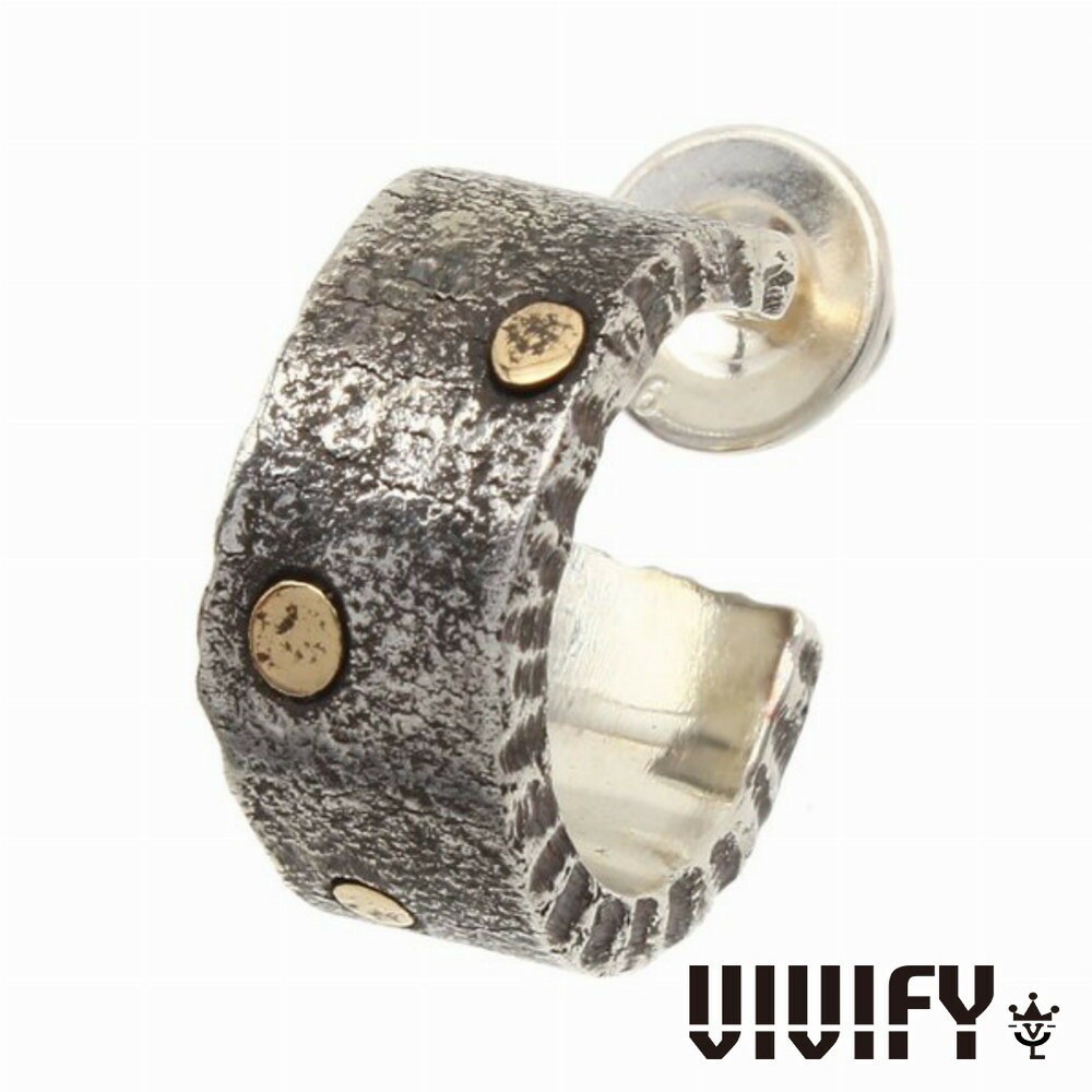 VIVIFY Compressed Gold Dust Stud Earring 1pc (Single)