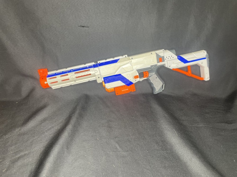 NERF N-Strike Elite Retaliator Blaster - 98696F01 White Tested Working