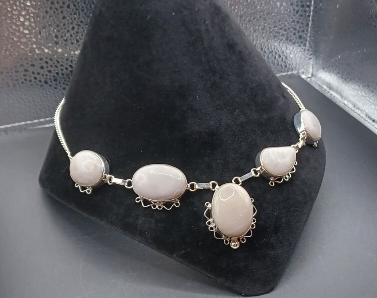 New Gray Jasper Stone Artisan Crafted Necklace