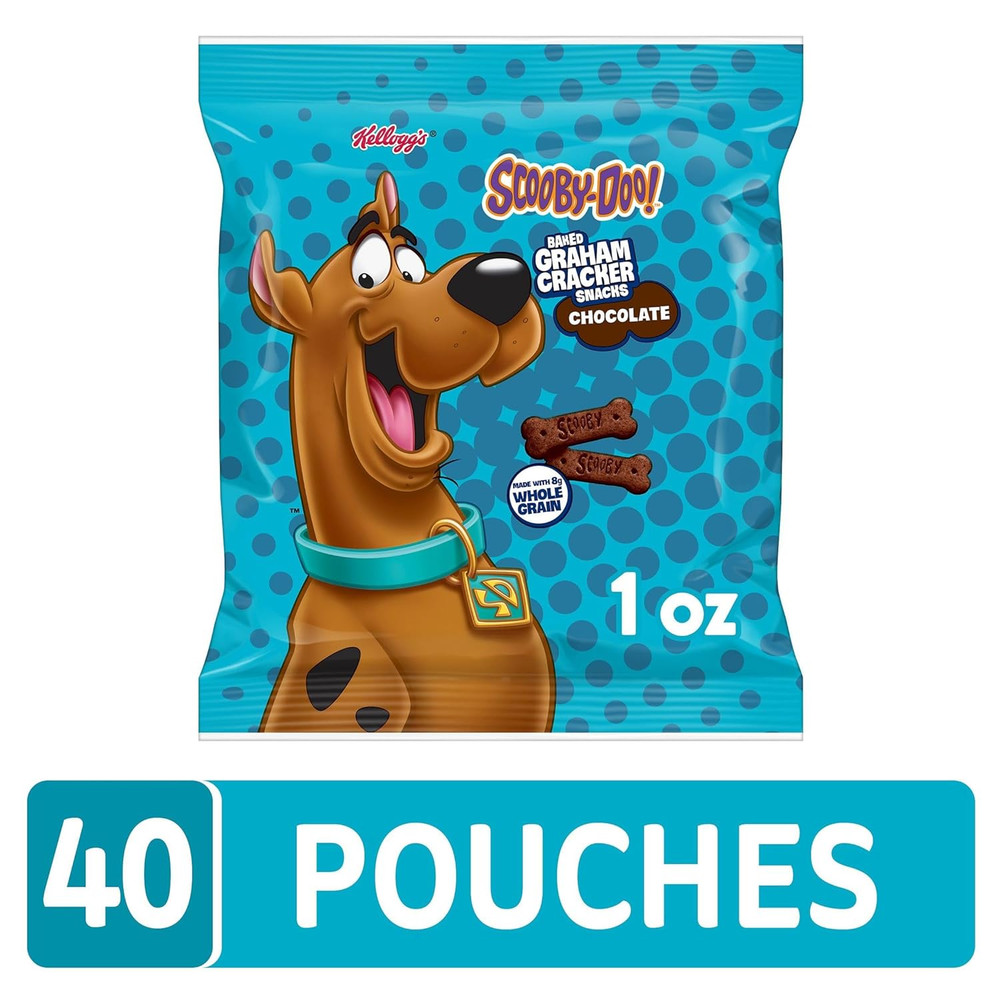 SCOOBY-DOO! Baked Graham Cracker Snacks, Lunch Snacks, Snack Crackers, Chocolate