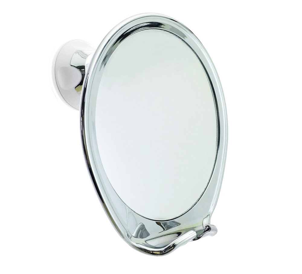 Fogless Shower Mirror with Power Locking Suction Cup, Built-In Razor Hook and 36