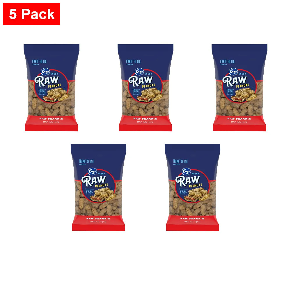 KG Raw Peanuts 16 oz - 5 Pack