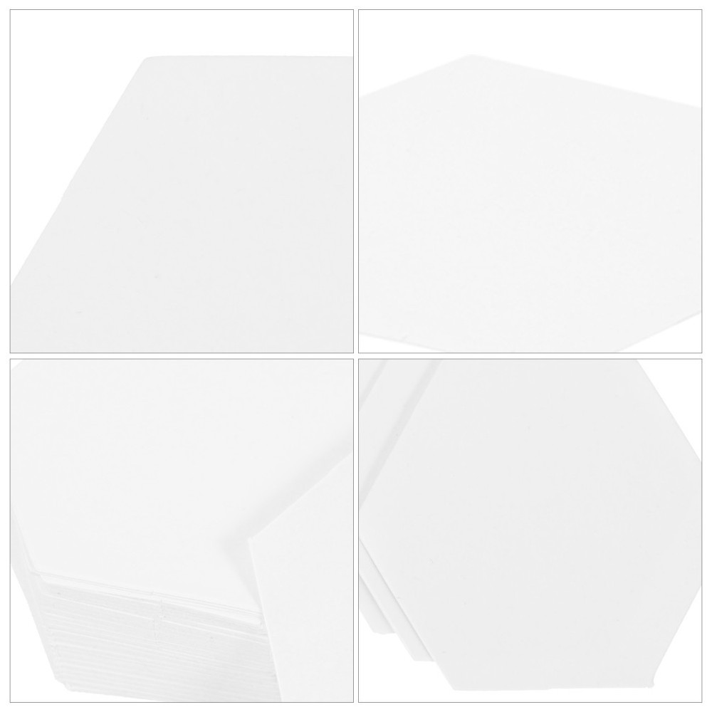 300 Pcs Hexagon Papers Decorative Patchwork Tool Hexagonal for Reusable