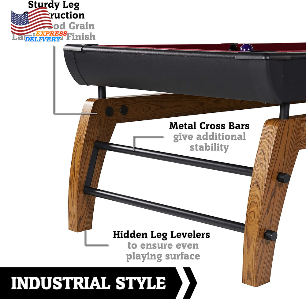 Billiard Tables Pool Tables w/Preassembled Playfields & Billiard Accessory Set