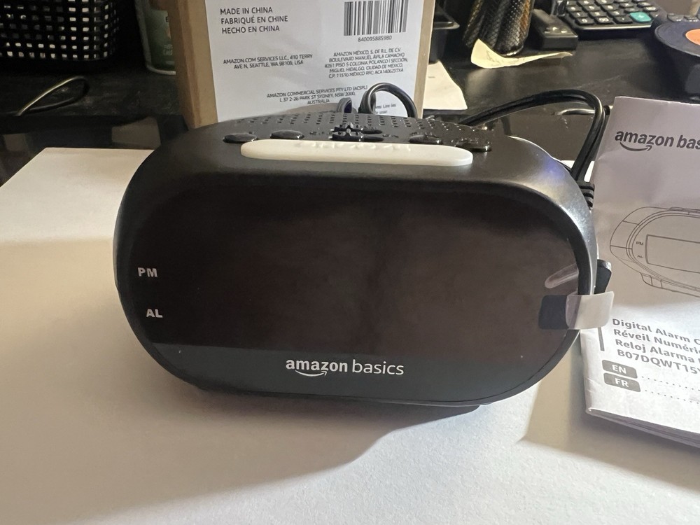 Amazon Basics Alarm Clock - New!