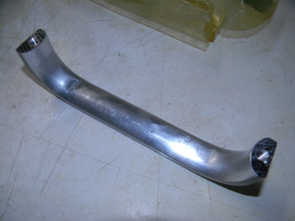 Satin Aluminum 7.5" Oval 1" Wide Solid Handle Pull Push