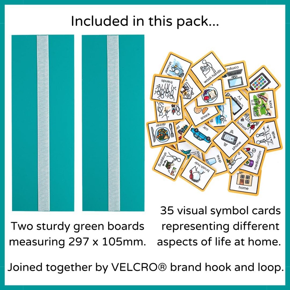 Visual Schedule Routine Chart with pecs Cards to Support communiation for Chi...