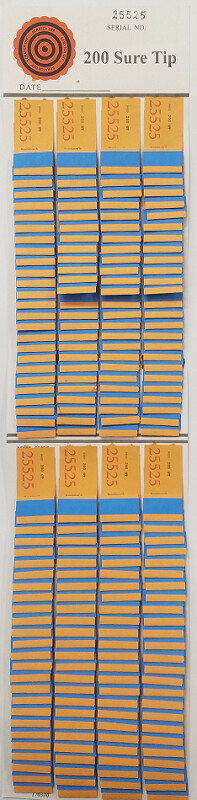 One # 200  Sure Tip Board (1-200) SURE TIP DISTRIBUTOR FREE Ship