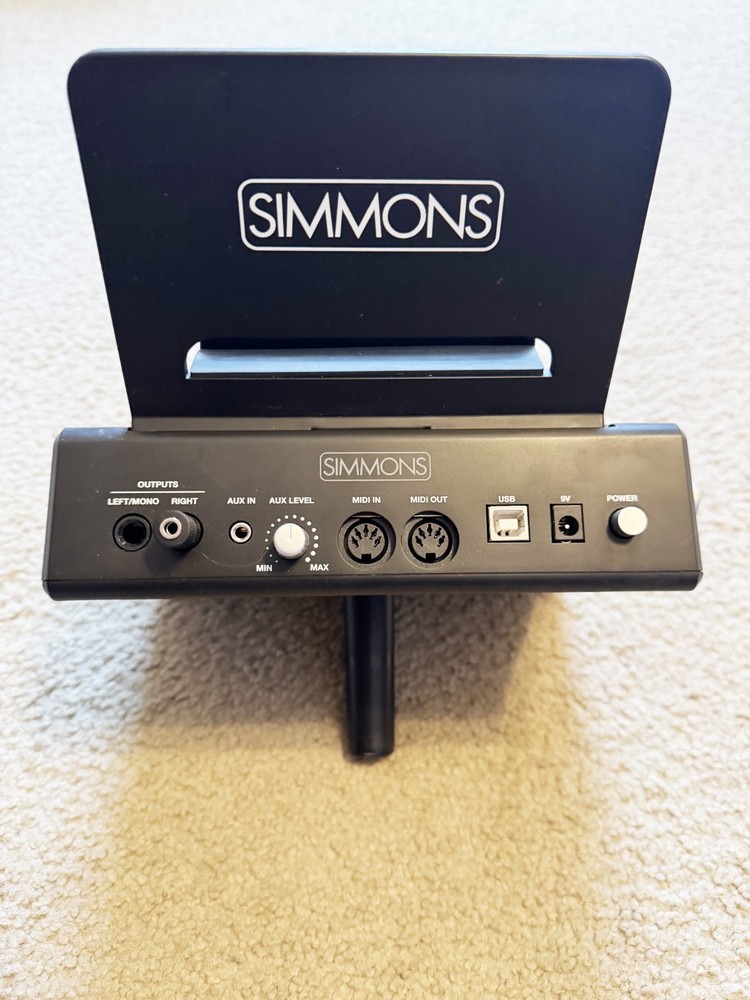 Simmons SD1250M Drum Module Brain Controller + Power Supply Tested Excellent