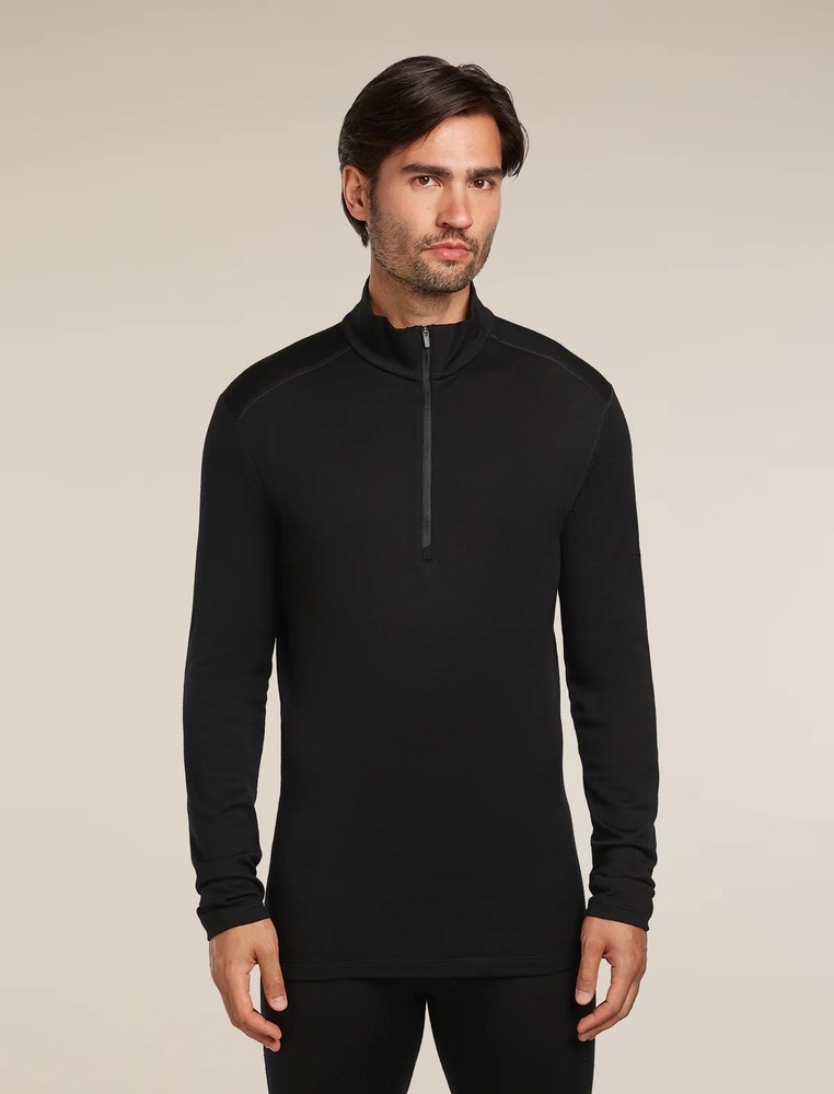 Icebreaker Merino 260 Tech Half Zip - Men's - Medium / Black