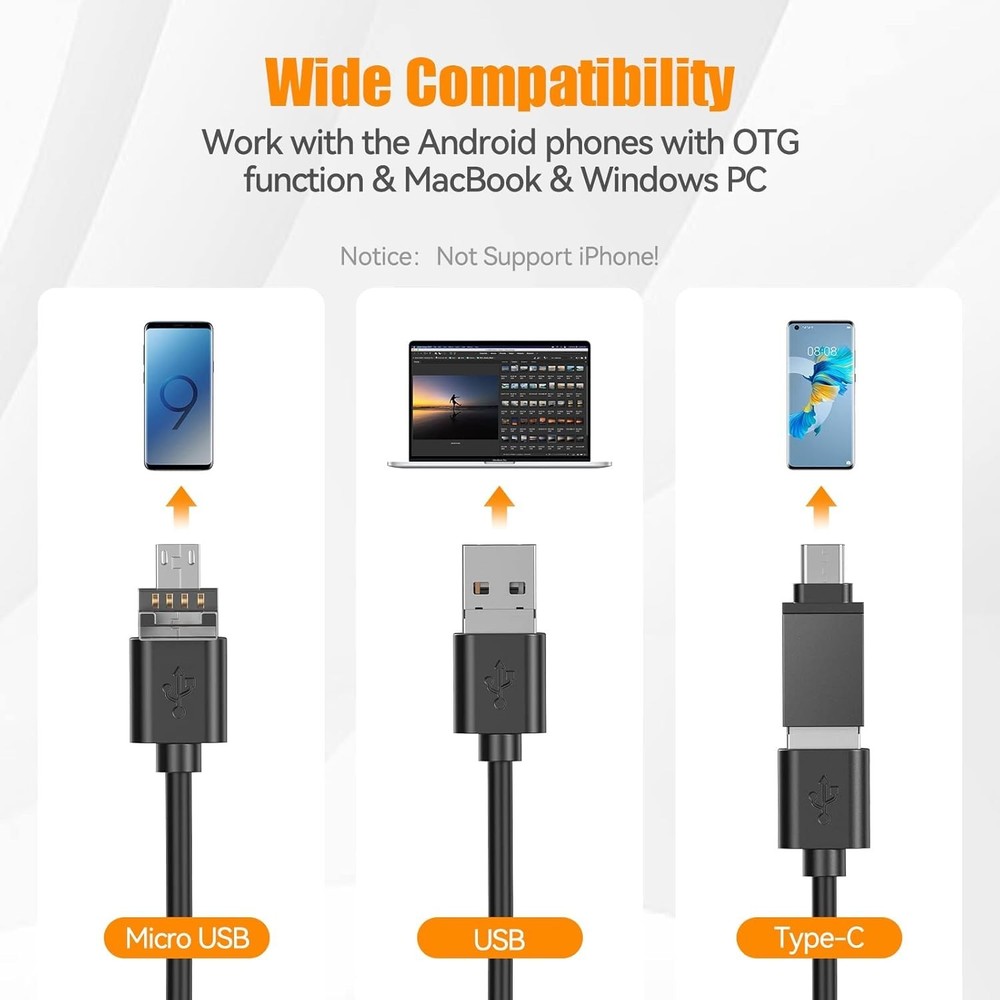 5MP Auto-Focus Endoscope, 3rd Generation USB Borescope with 5.0 Megapixel Inspec