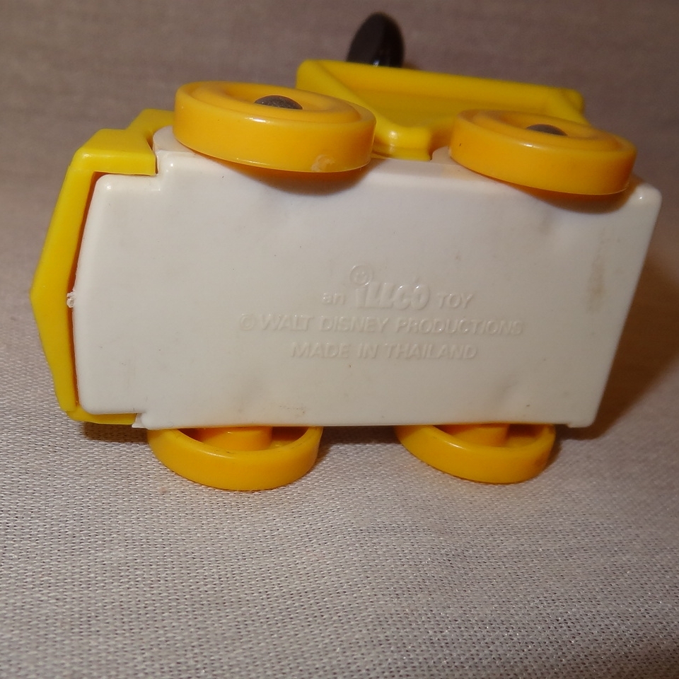 Mickey Mouse Disney Train Engineer Toy 2" Yellow Illco