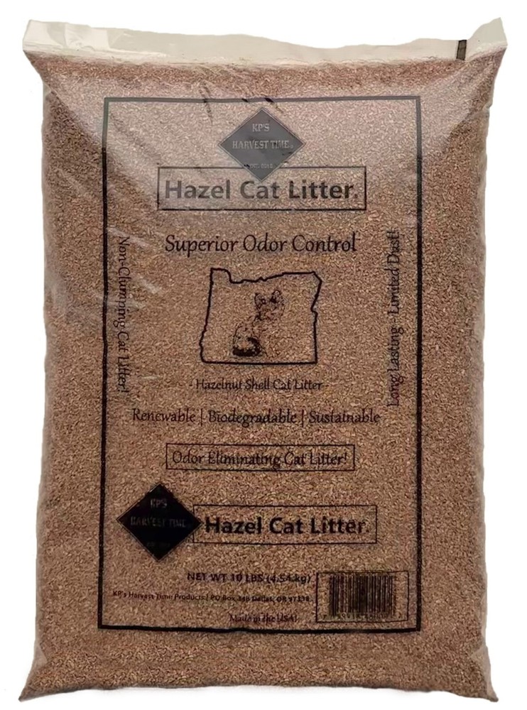 Hazelnut Shell Cat Litter | Hazel Cat Litter - 10 lbs