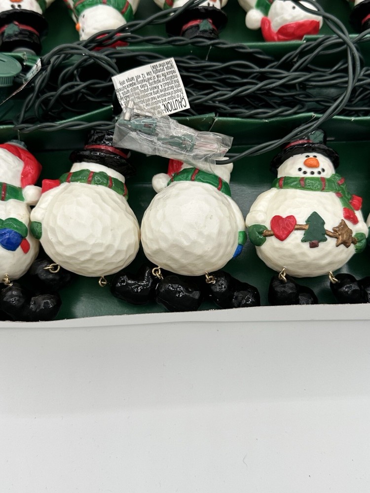Kurt S. Adler UL1356 10-Light Snowman String light set Used