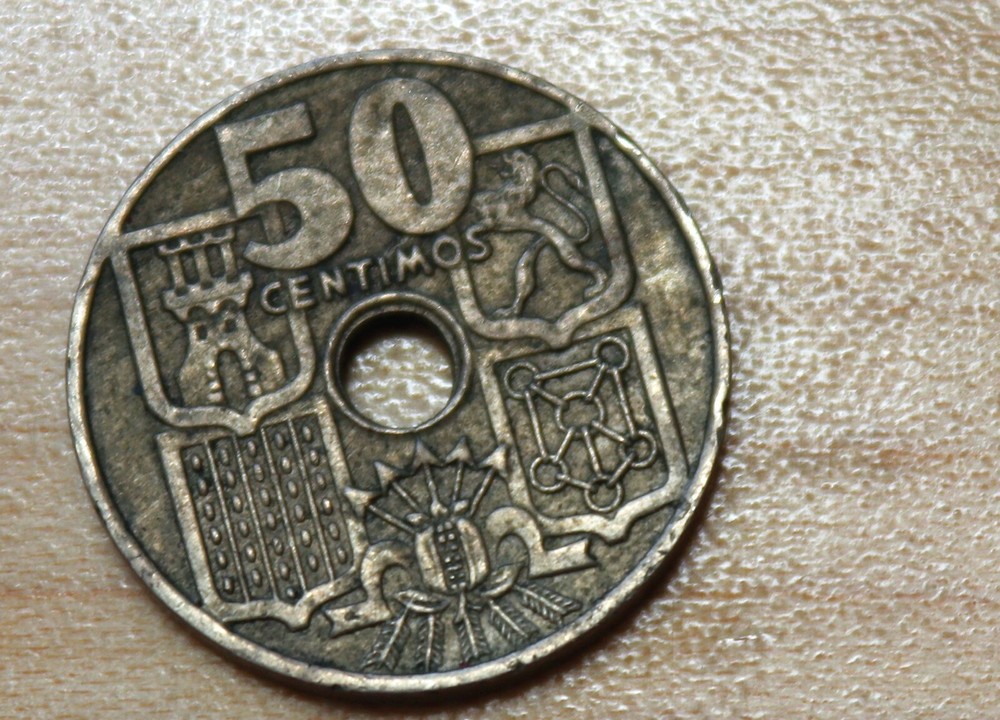 1949 51 Spain 50 Centimos
