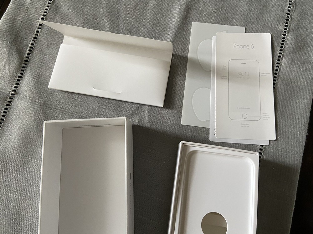 Empty BOX Original APPLE IPHONE 6 SILVER 64GB (Box Only, NO Phone)