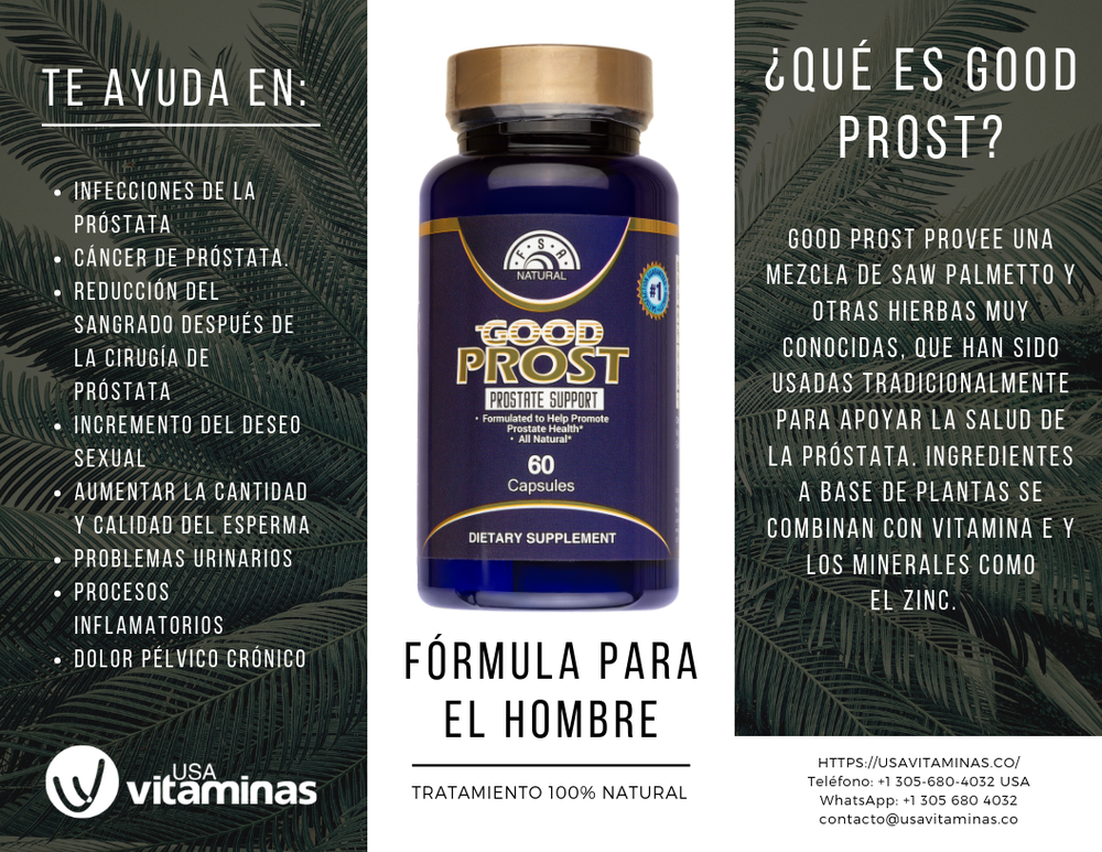 GOOD PROST PROSTATE x 180 cap - Prostate Complex - Enlarged Prostate - 60 cap