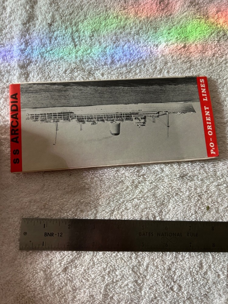 1964 Orient Lines SS Deck Plan Ocean Liner