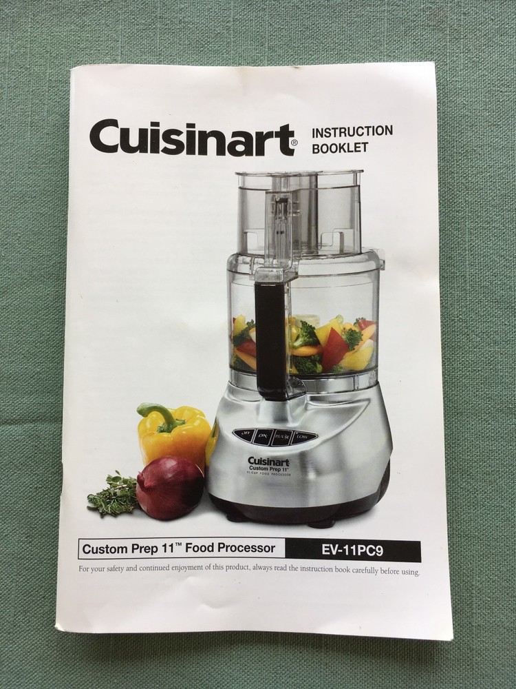 Cuisinart Custom Prep 11 Food Processor Motor Base Only EV-11PC9 Silver