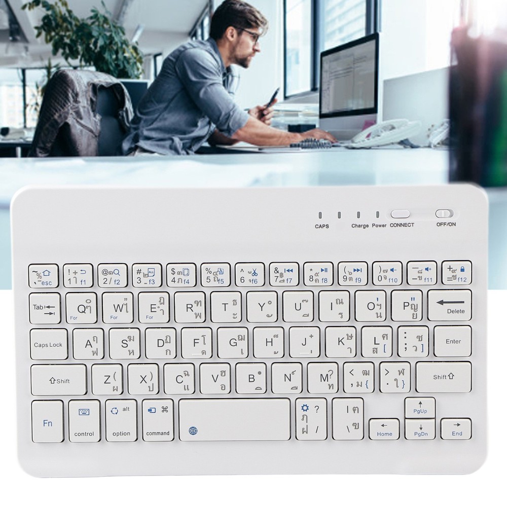 Mini Wireless Bluetooth Keyboard Ultra Slim Scissors Feet Design For