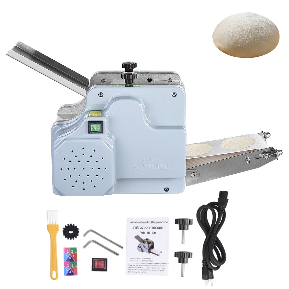 110V Automatic Dumpling Skin Machine Dumpling Wrapper Maker 50-60 Pieces/Min