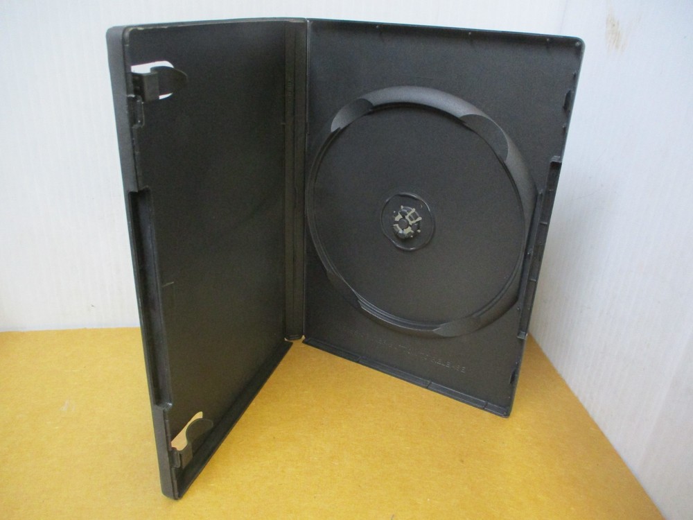Standard Black DVD/CD 1 Disc Plastic Replacement Storage Case