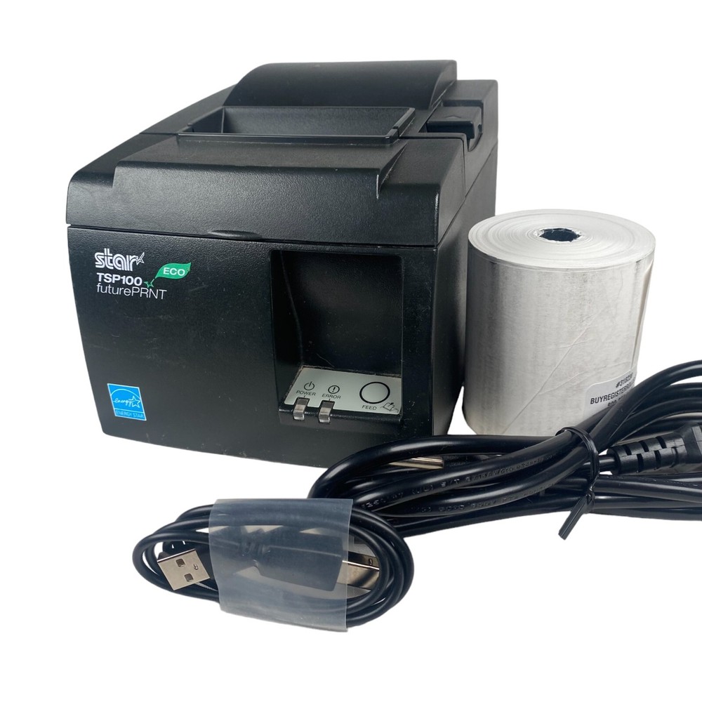 Star Micronics TSP100II Eco futurePRNT Receipt POS Printer USB 143IIU - Square