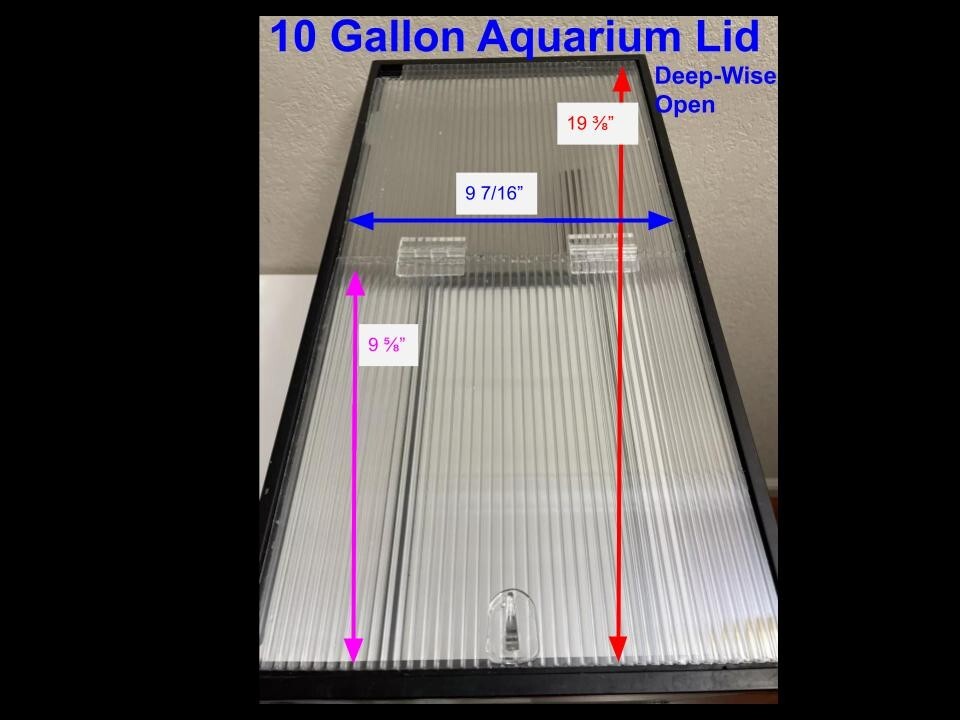 Aquarium Lid 10 Gallon High Deep-wise Open
