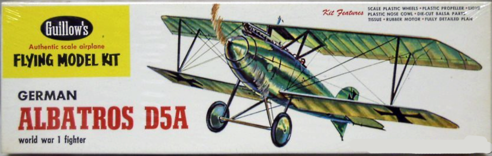 Guillows Model Airplane Plans (FF): Albatros D5A 18" Scale Rubber-Powered