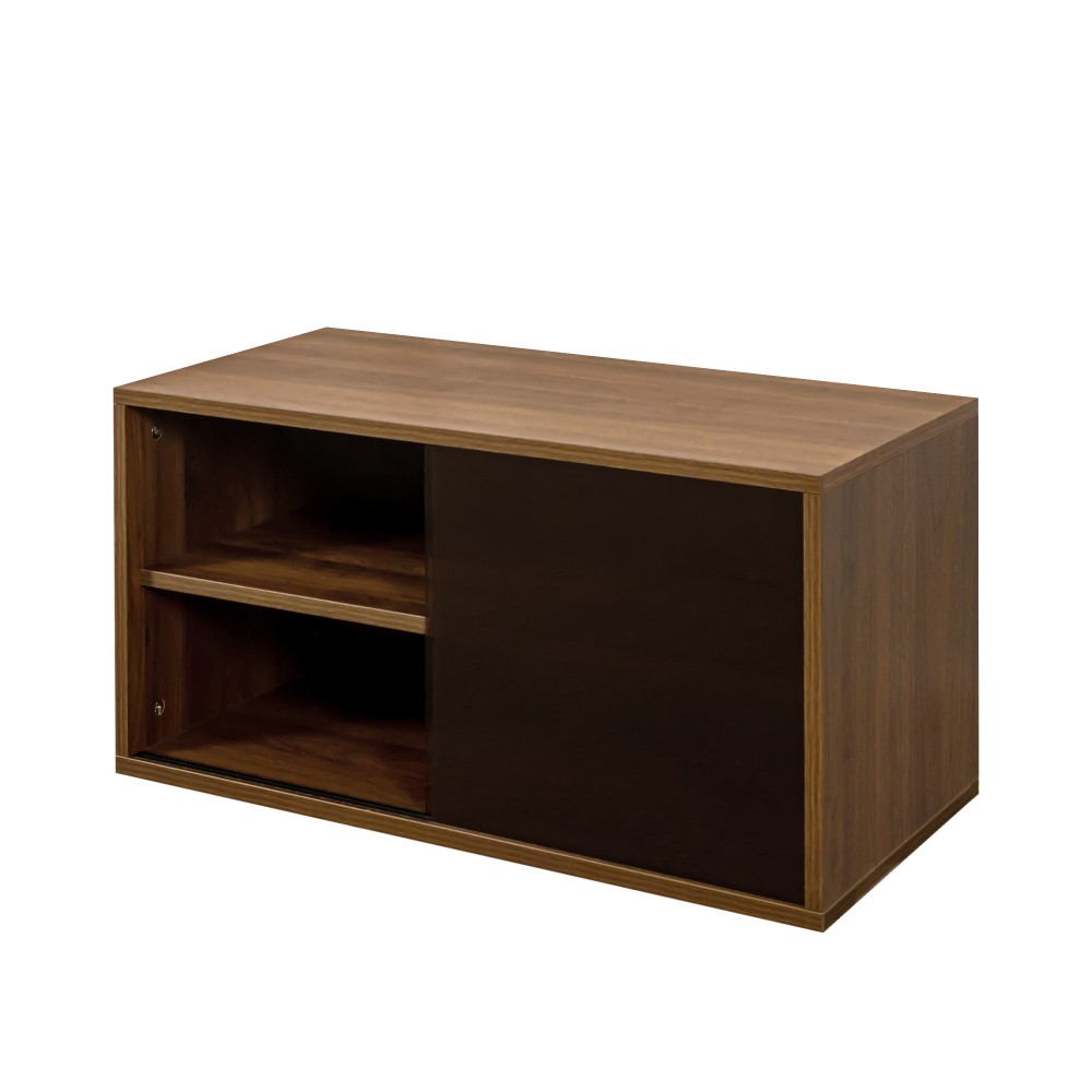 Stackable Wall Mounted Storage Cabinet with Sliding Glass Doors