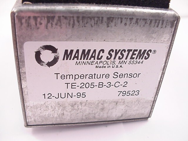 Mamac Systems Duct Temperature Sensor TE-205-B-3-C-2 Ships Same Day