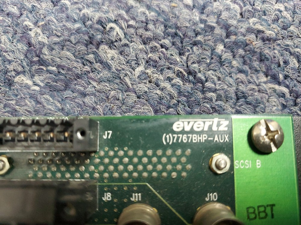 Evertz 7767BHP-AUX Audio Bulkhead Panel