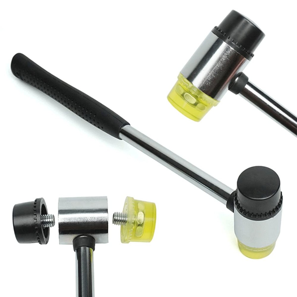 Rubber Mallet, Mini Double Head Rubber Mallet, Soft Face Mallet Double Head Mallet Rubber...