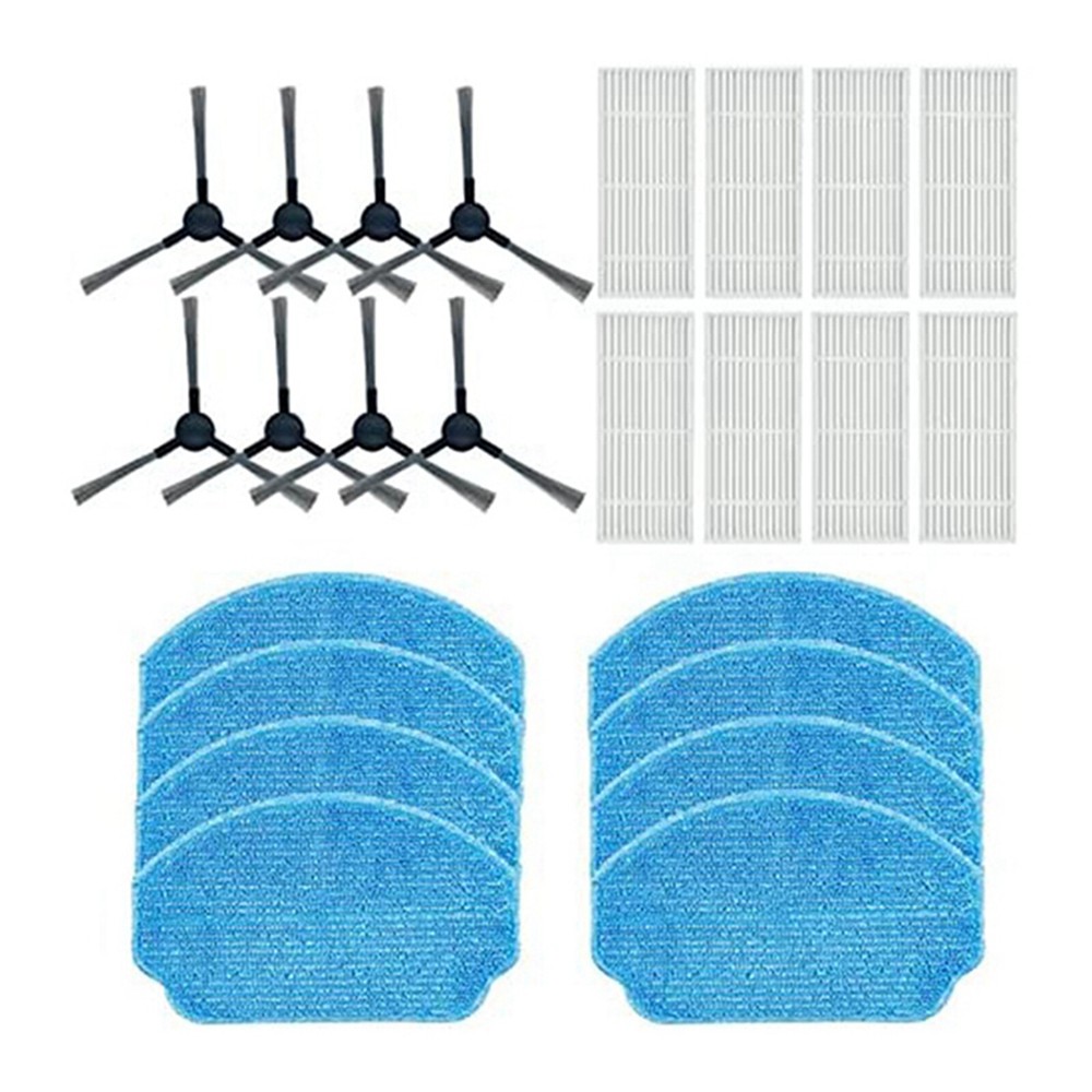 Side Brush Filter Mop Set Replace for BR150/BR151 Robot Vacuum Cleaner