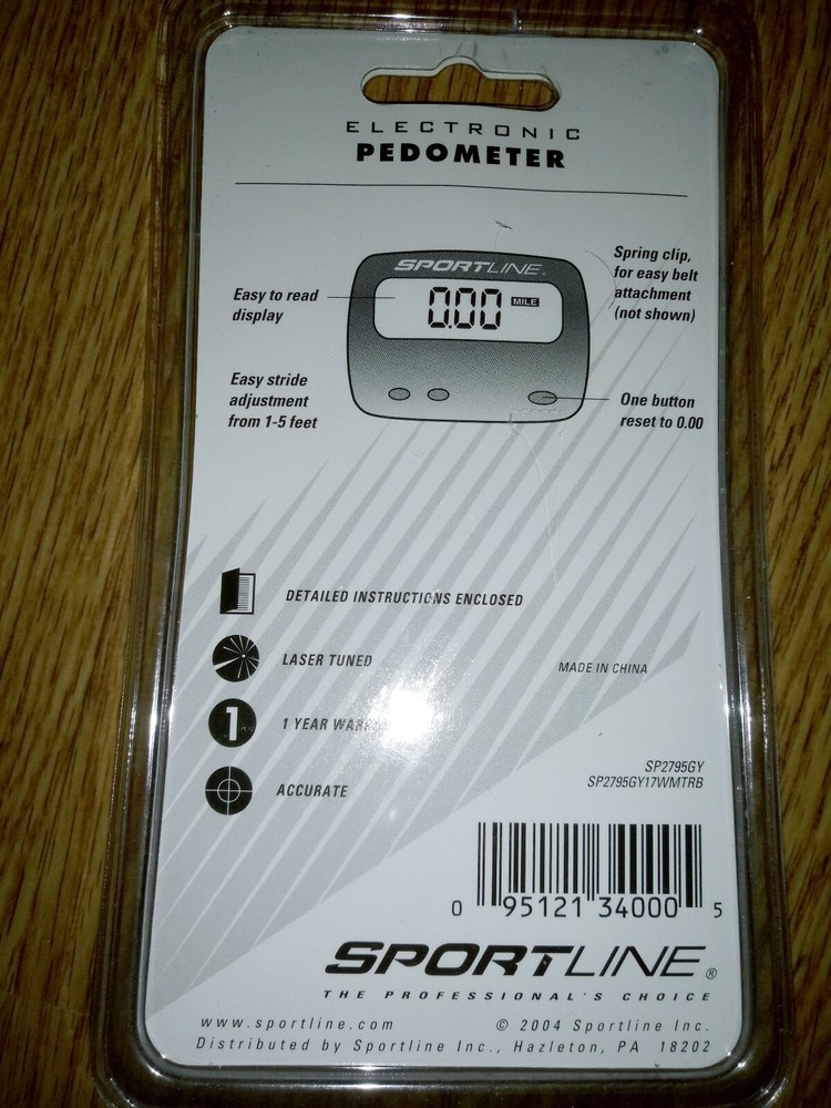 SportLine Electronic Pedometer - New & Sealed