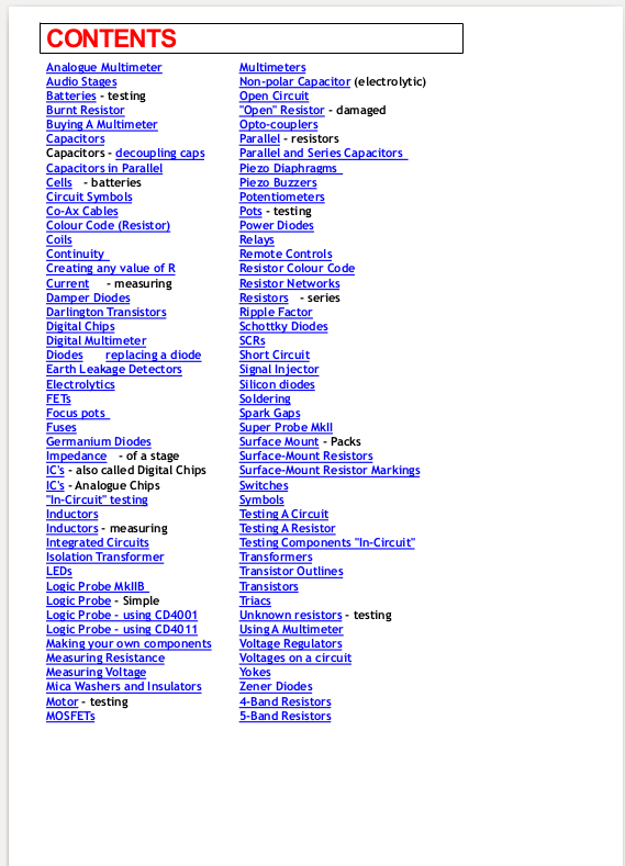 Encyclopedia of Electronic Components + Testing Electronic Components *PDF* *CD*