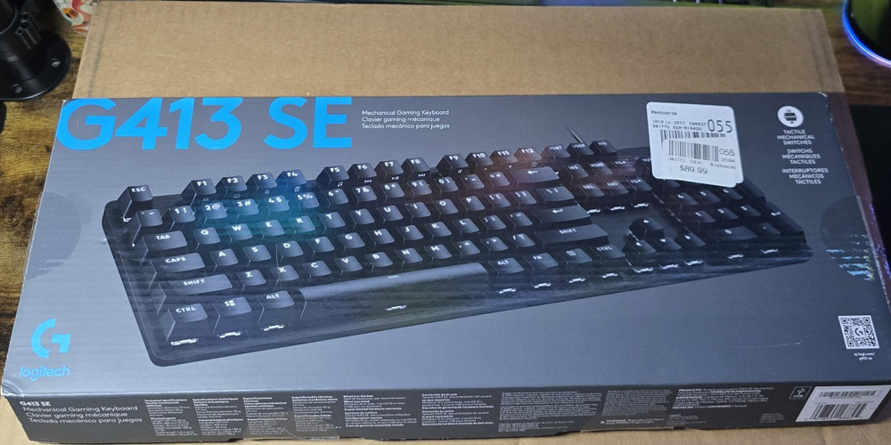 Logitech G413 SE Mechanical Wired USB Keyboard Black QWERTY Layout
