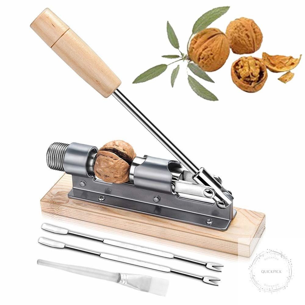 Nutcracker Heavy Duty Pecan Walnut Cracker Plier Opener Tool for Easy Cracking