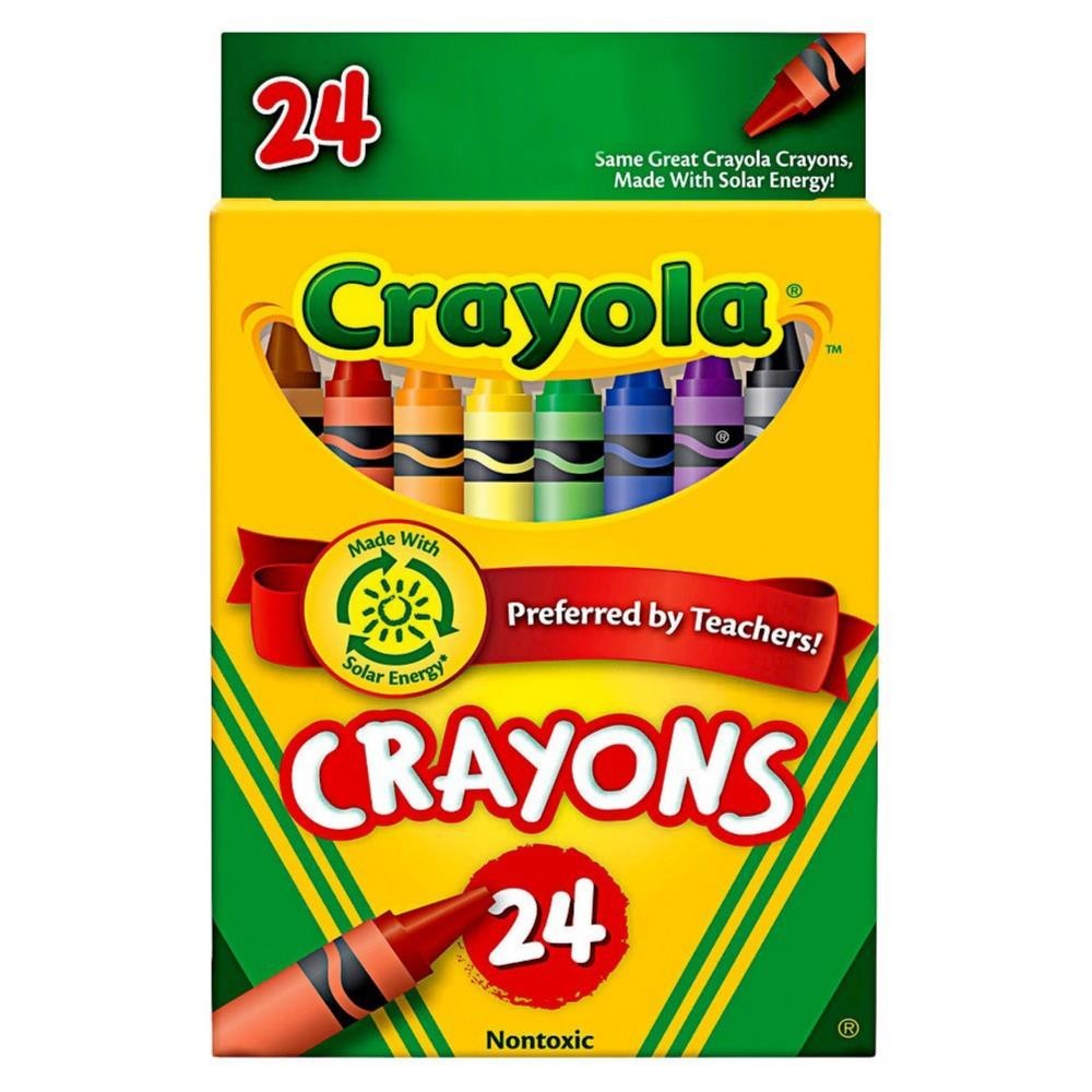 Crayola Peggable 24 Count Assorted Color Crayons 1 Pack