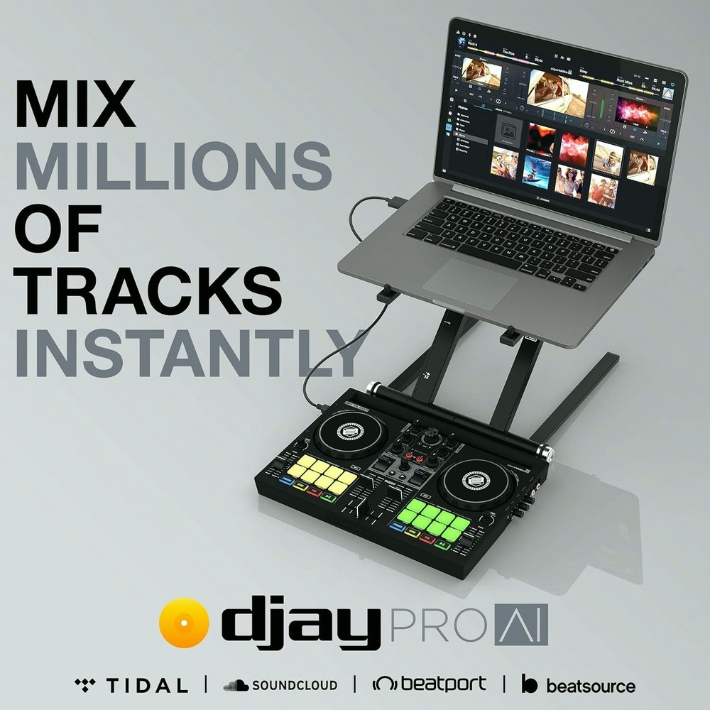 Reloop Buddy 2 Channel DJ Controller for iOS and Computer USB DJ Mixer